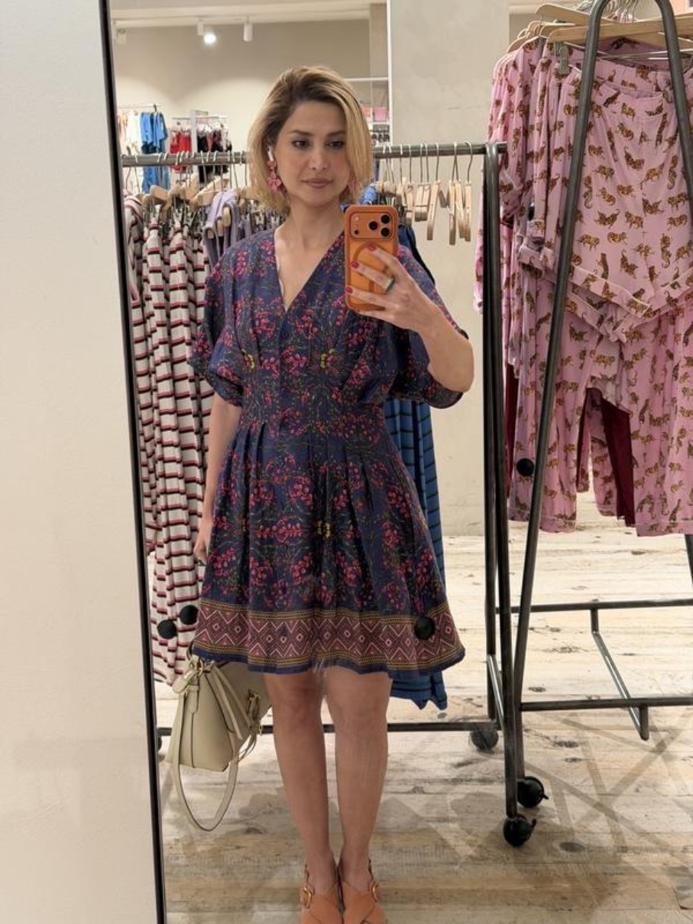 NWT Size M - Tobie 100% Linen Mini Shirtdress by Exquise with Pockets (US$ 228)
